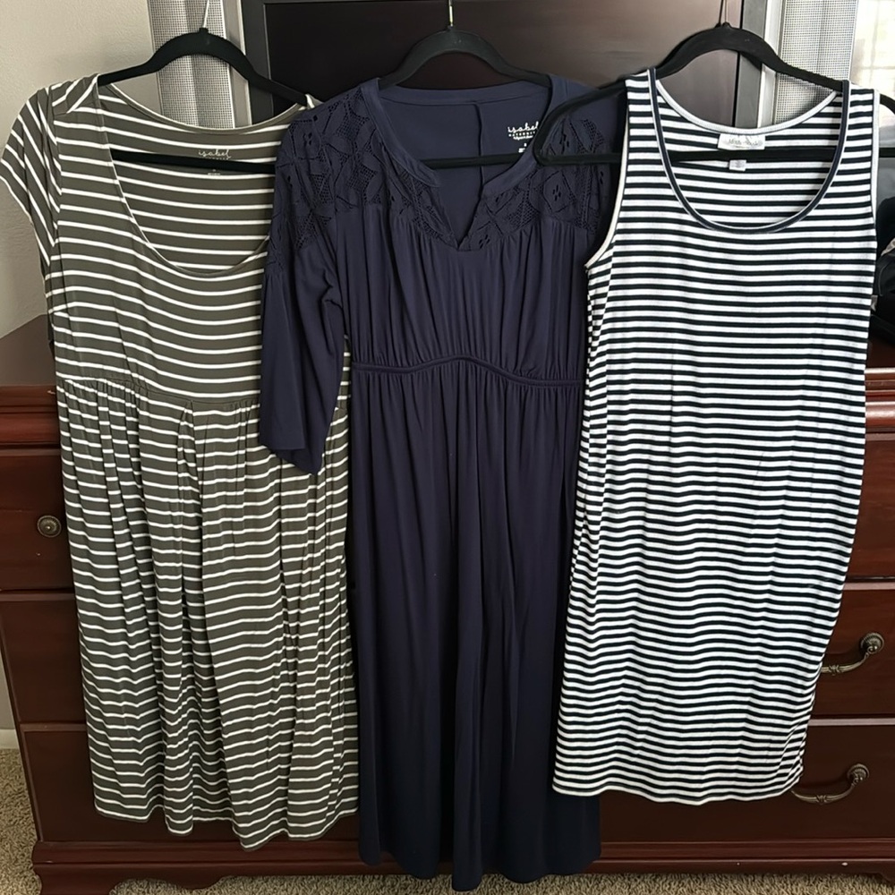 Three Maternity Dresses.